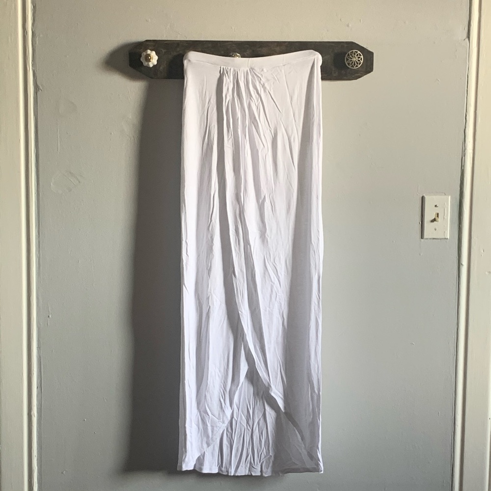 ASOS white maxi skirt